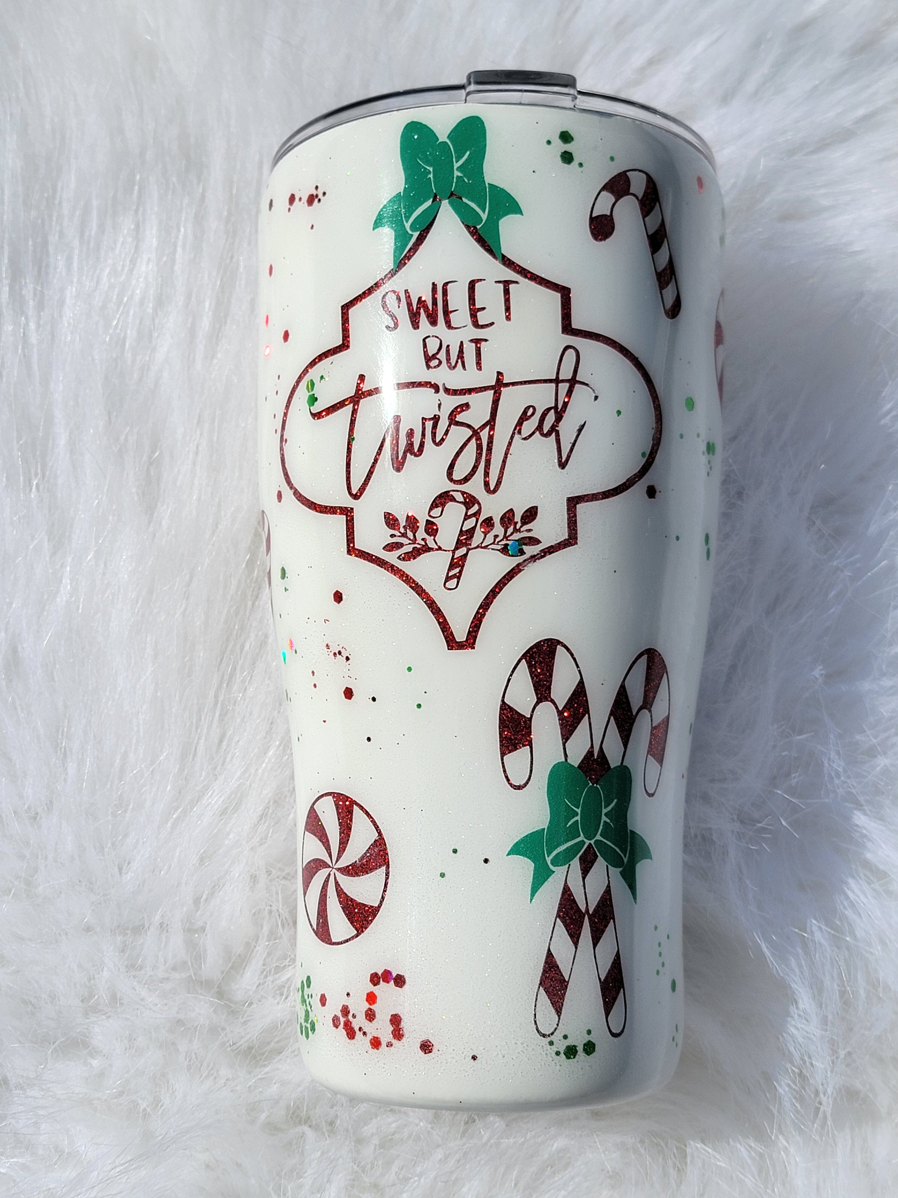 Old fashioned candy cane tumbler Gravesfamilycreations